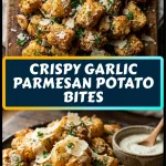 Crispy Garlic Parmesan Potato Bites