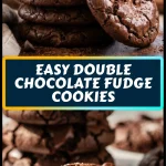 Easy Double Chocolate Fudge Cookies