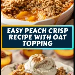 Easy Peach Crisp Recipe with Oat Topping