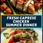 fresh caprese chicken summer dinner