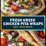 fresh greek chicken pita wraps