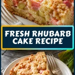 Fresh Rhubarb Cake Recipe
