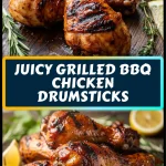 juicy grilled bbq chicken drumsticks