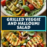 Grilled Veggie and Halloumi Salad