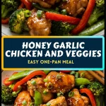 honey garlic chicken and veggies