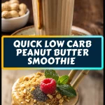 low carb peanut butter smoothie