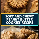 soft and chewy peanut butter cookies recipe