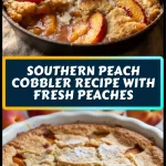Southern Peach Cobbler Recipe with Fresh Peaches