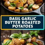 Basil Garlic Butter Roasted Potatoes